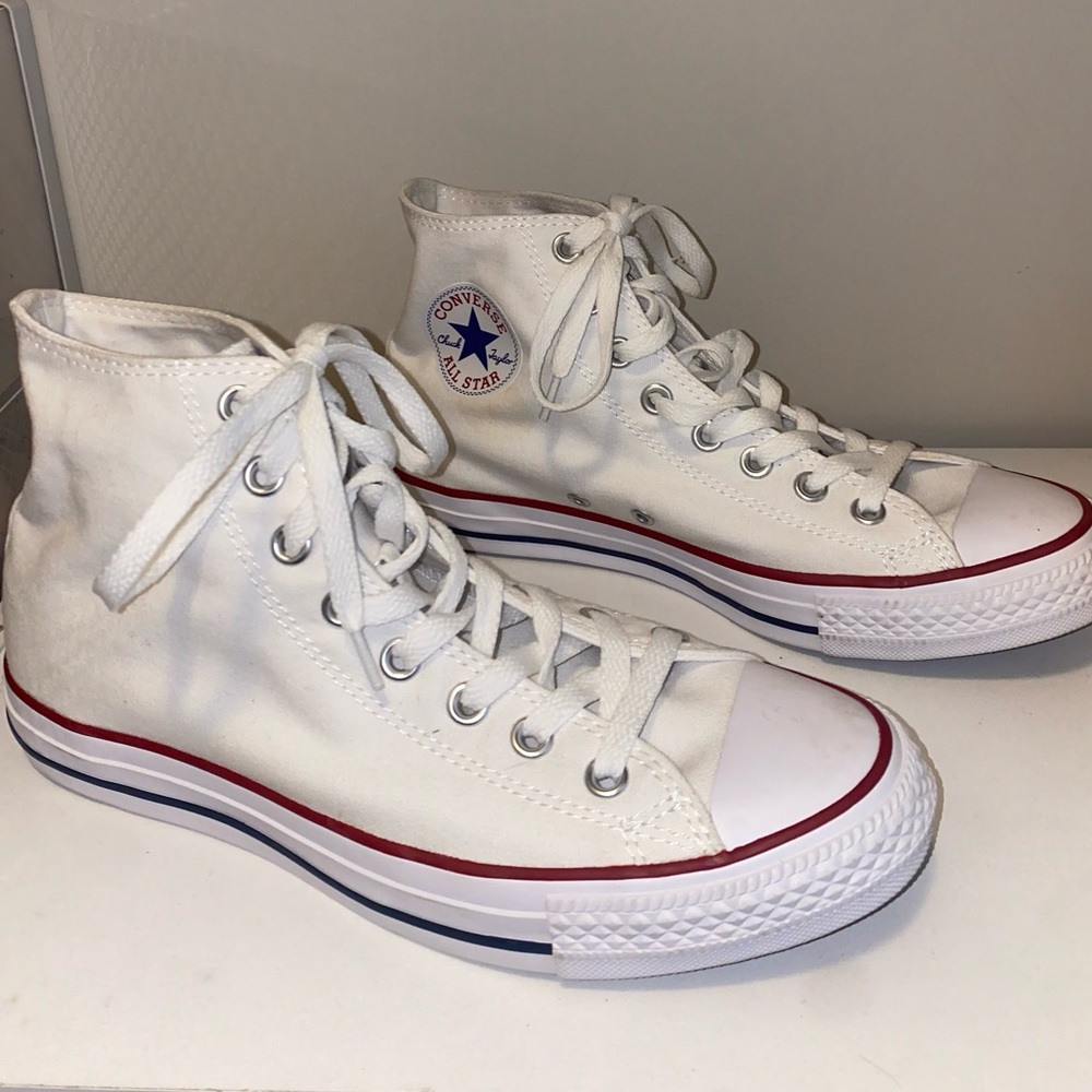 high top white converse